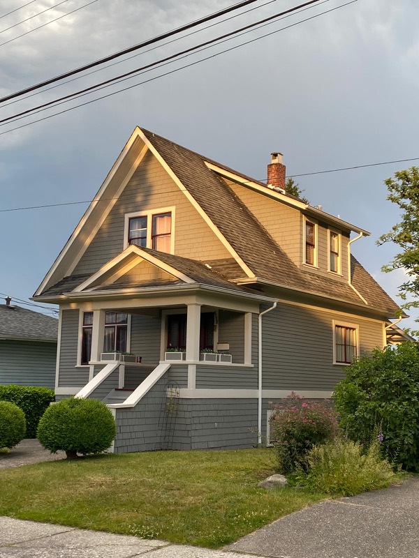 Craftsman home with fresh exterior trim